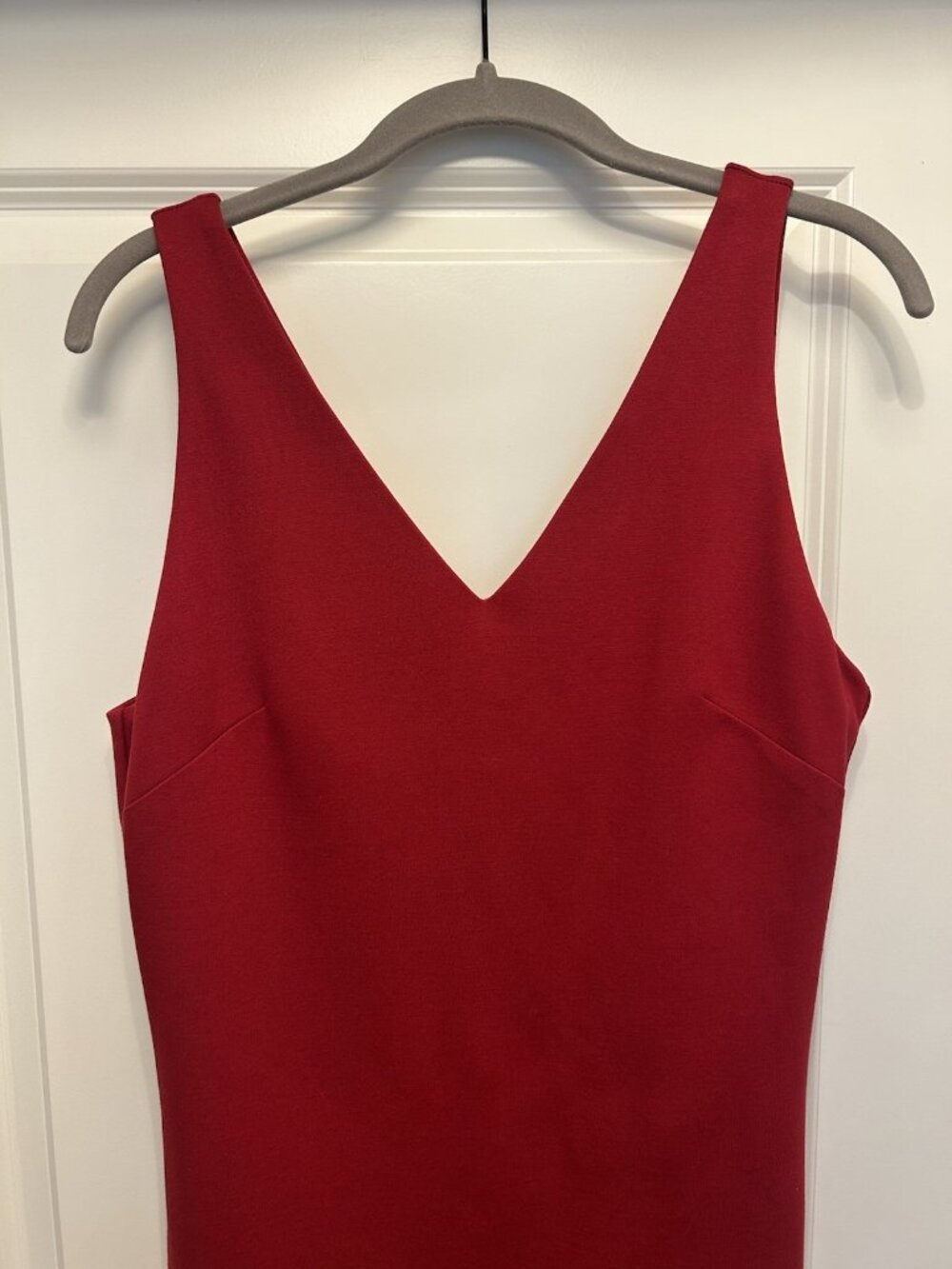 White House Black Market Aura Collection Red Sheath Dress Size 10 Graduation - Picture 4 of 13